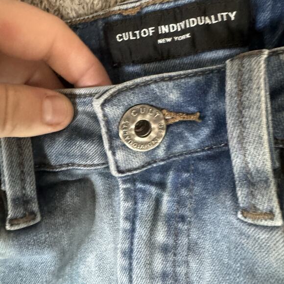 Cult of Individuality Jeans Men's 29x32 Punk Nomad Skinny Distressed Skater - Picture 7 of 12